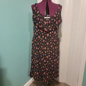 Torrid Black Floral Dress